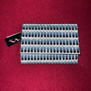 Nina Navy Sequined Clutch**NEW W/TAGS**